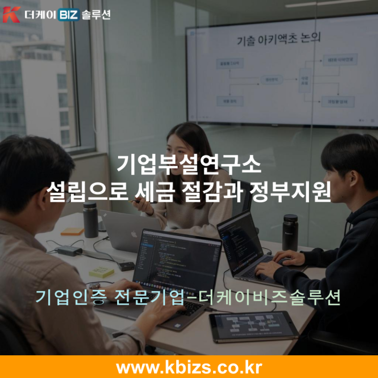 기업부설연구소 설립으로 세금 절감과 정부지원